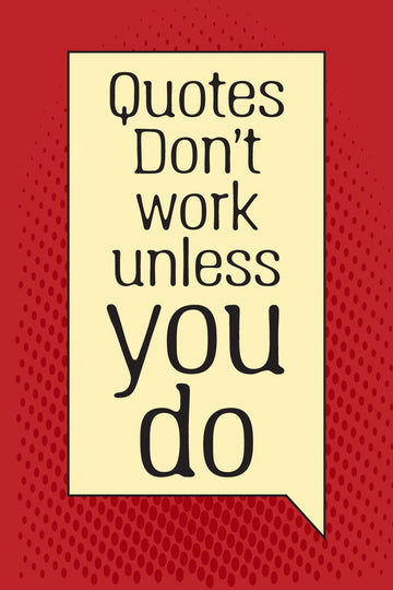 Quotes-don't-work Poster- Meri Deewar Poster A3 / Poster Premium Wall Art Canvas by MeriDeewar