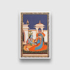 Radha Krishna Artwork Painting - Meri Deewar 2 : 3 Vertical Premium Wall Art Canvas by MeriDeewar