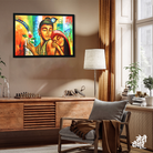 Radha Krishna Beautiful Wall Painting 3 : 2 Horizontal Premium Wall Art Canvas by MeriDeewar