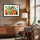 Radha Krishna Beautiful Wall Painting 3 : 2 Horizontal Premium Wall Art Canvas by MeriDeewar