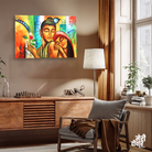 Radha Krishna Beautiful Wall Painting 3 : 2 Horizontal Premium Wall Art Canvas by MeriDeewar