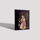Radha Krishna Mughal Miniature Painting - Meri Deewar 3 : 4 Vertical Premium Wall Art Canvas by MeriDeewar