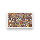 Radha Krishna Wall Painting 3 : 2 Horizontal Premium Wall Art Canvas by MeriDeewar