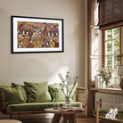 Radha Krishna Wall Painting 3 : 2 Horizontal Premium Wall Art Canvas by MeriDeewar