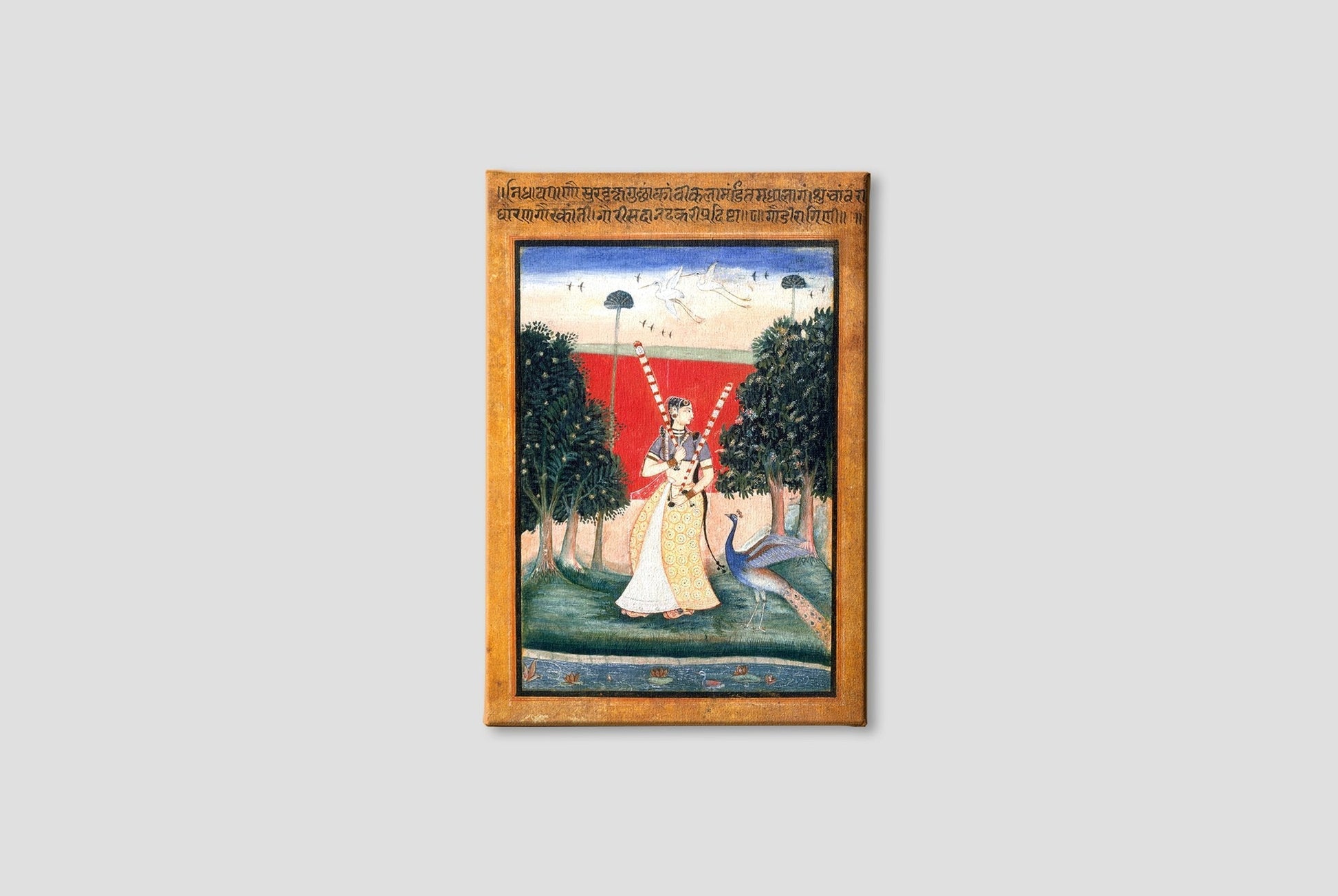 Ragamala paintings of raag malkauns Painting - Meri Deewar 2 : 3 Vertical Premium Wall Art Canvas by MeriDeewar