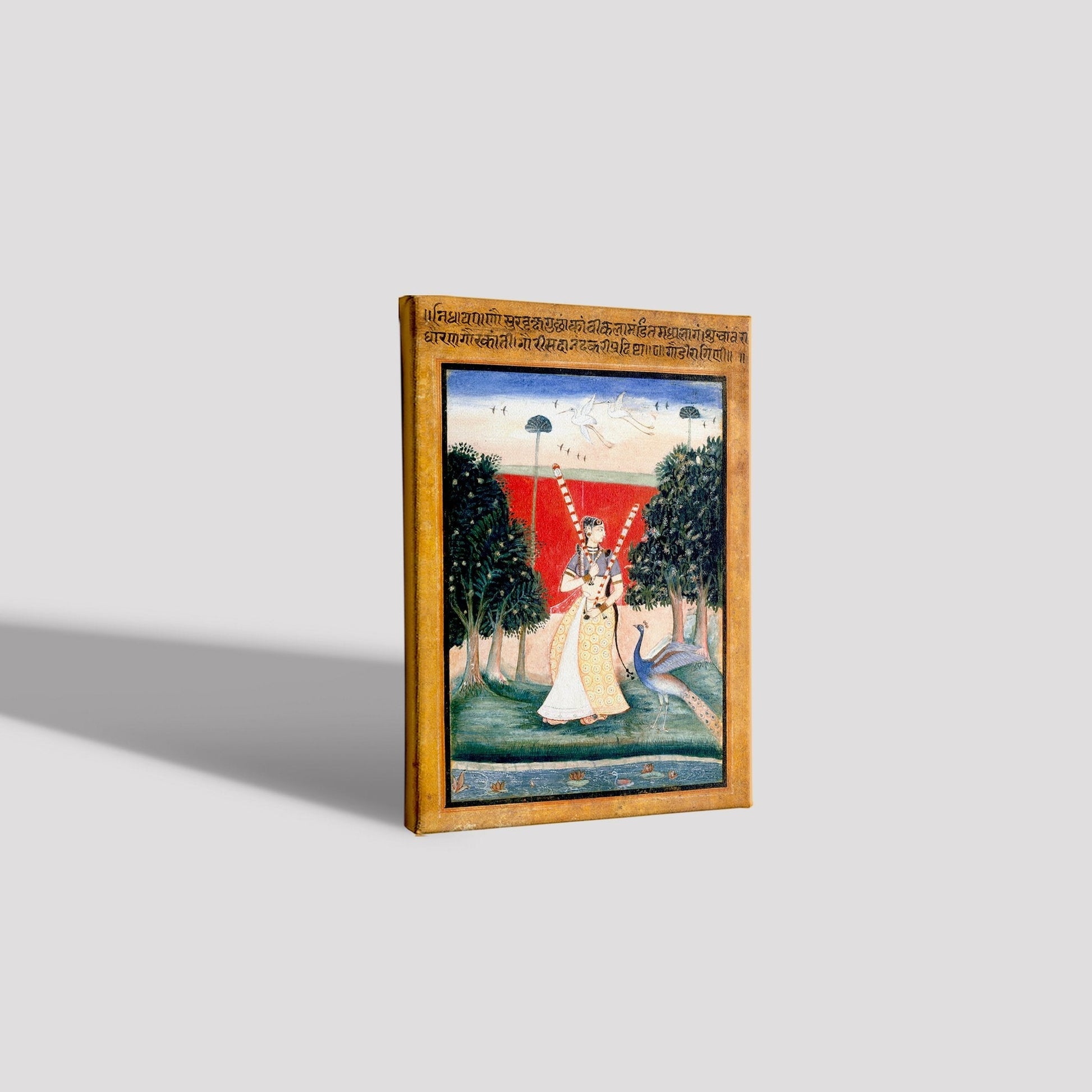 Ragamala paintings of raag malkauns Painting - Meri Deewar 2 : 3 Vertical Premium Wall Art Canvas by MeriDeewar