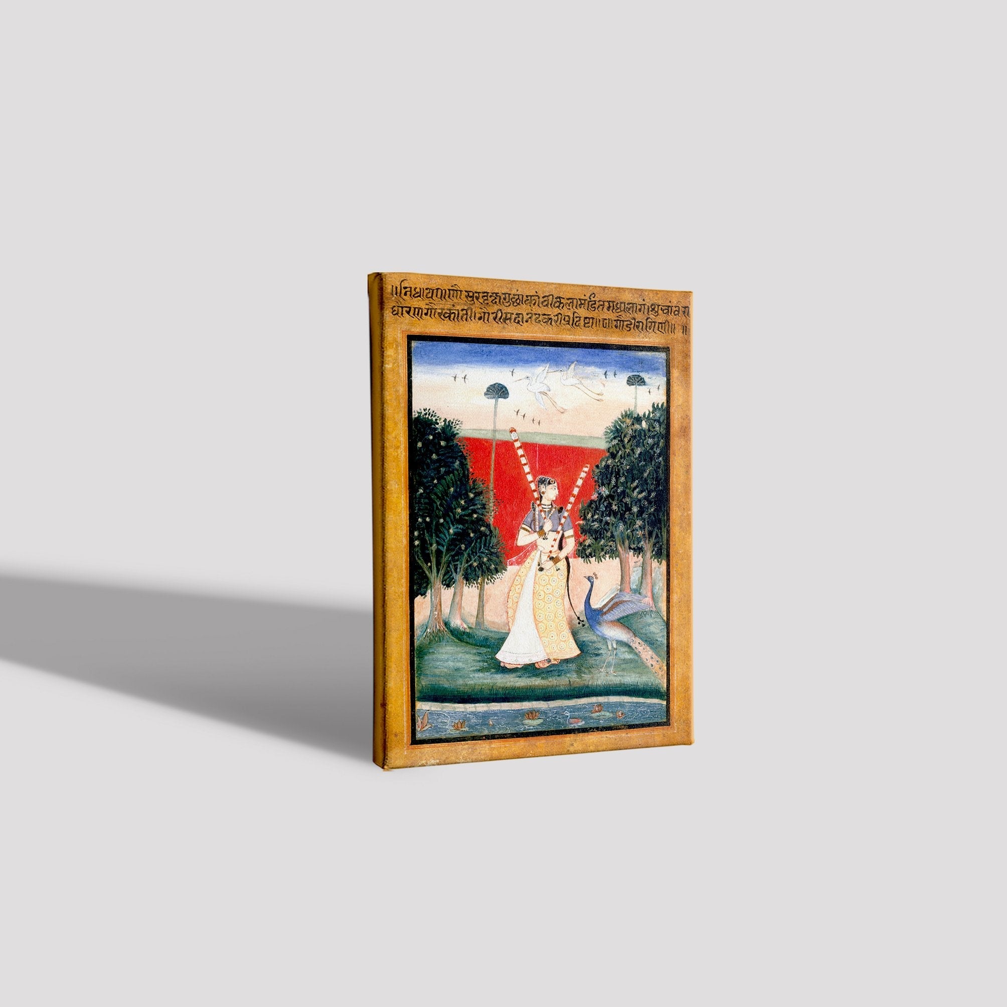 Ragamala paintings of raag malkauns Painting - Meri Deewar 2 : 3 Vertical Premium Wall Art Canvas by MeriDeewar