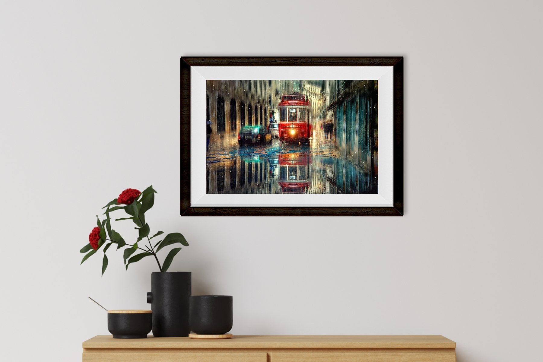 Rainy Season Painting - Meri Deewar 3 : 2 Horizontal Premium Wall Art Canvas by MeriDeewar