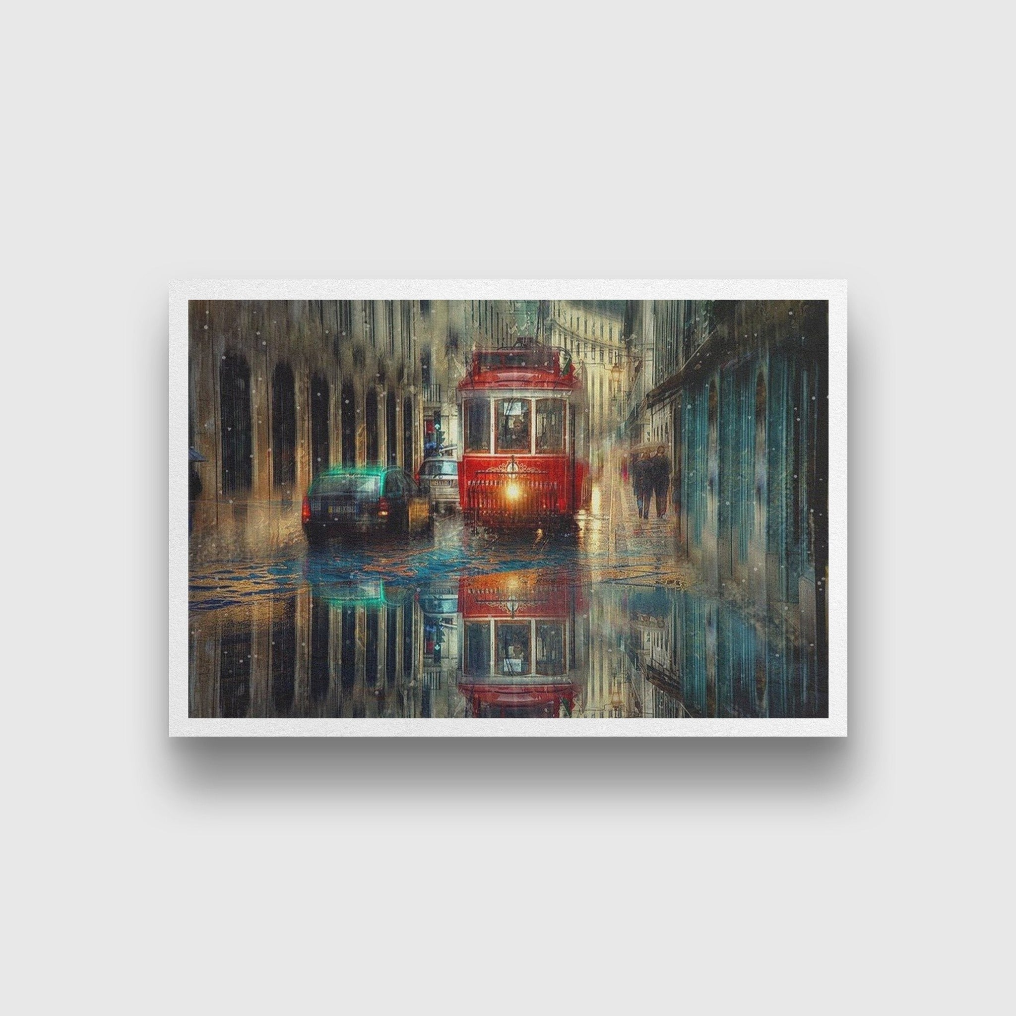 Rainy Season Painting - Meri Deewar 3 : 2 Horizontal Premium Wall Art Canvas by MeriDeewar