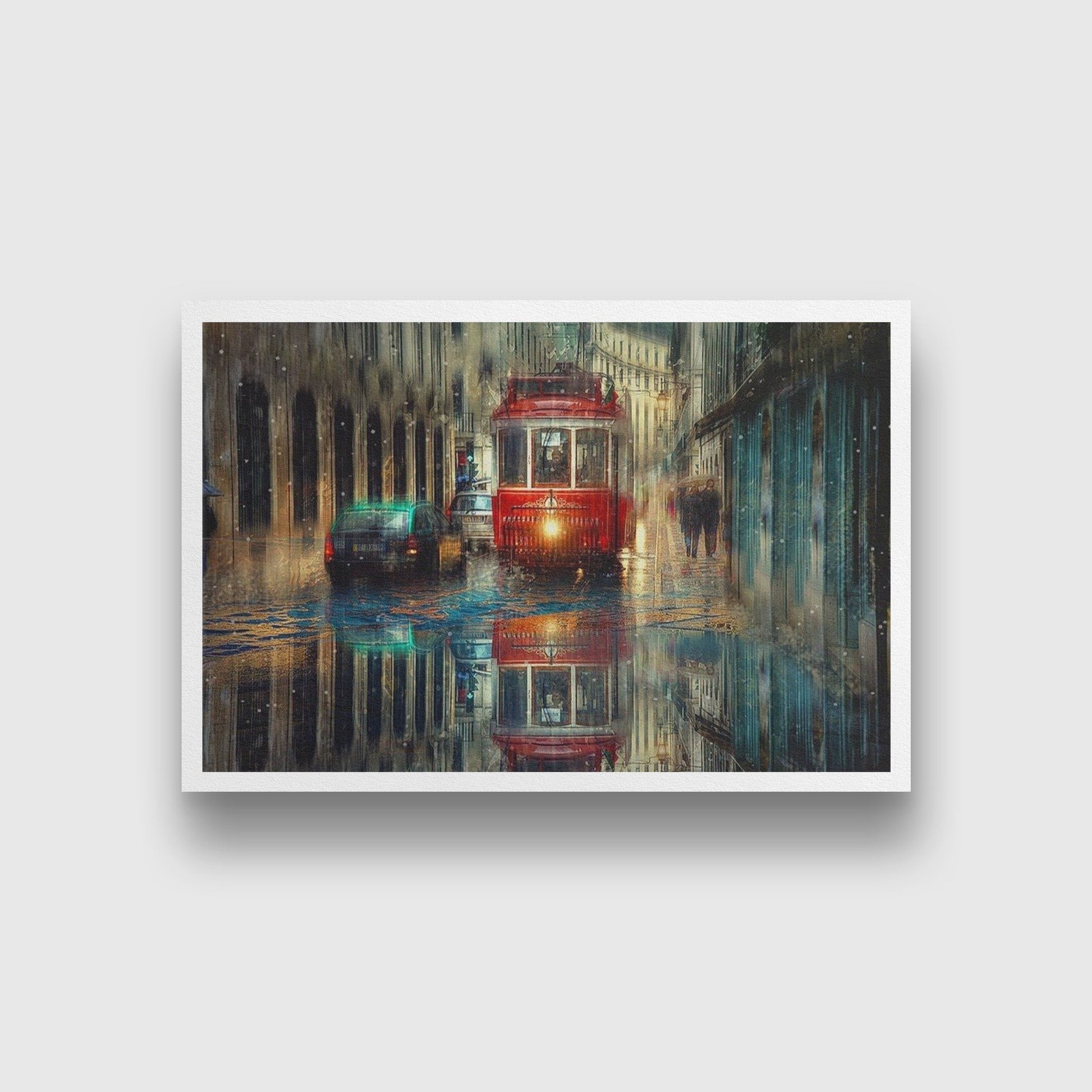 Rainy Season Painting - Meri Deewar 3 : 2 Horizontal Premium Wall Art Canvas by MeriDeewar