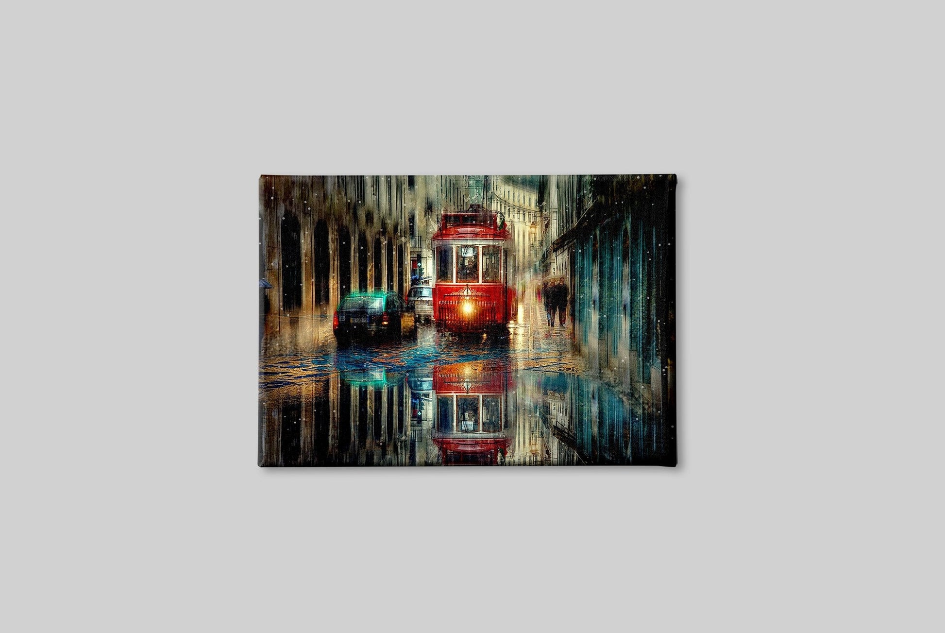 Rainy Season Painting - Meri Deewar 3 : 2 Horizontal Premium Wall Art Canvas by MeriDeewar
