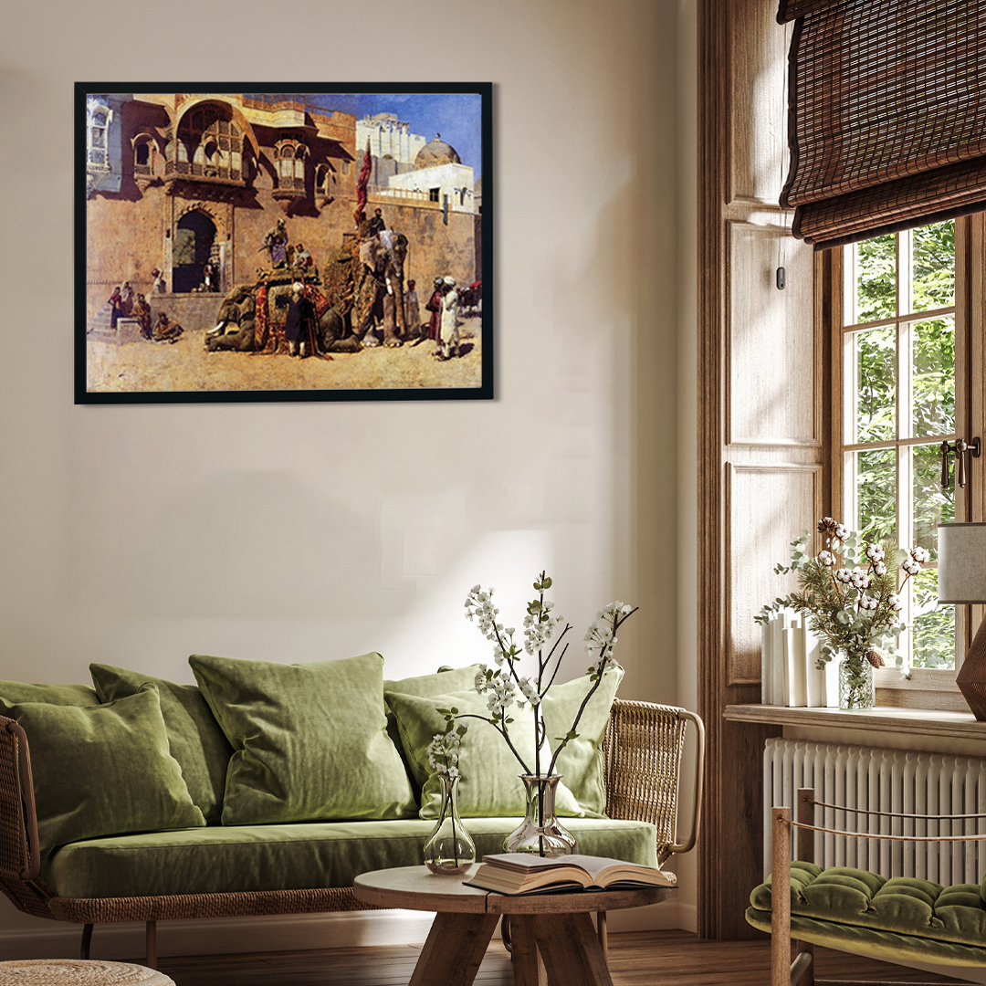 Raja of Jodhpur Painting 4 : 3 Horizontal Premium Wall Art Canvas by MeriDeewar
