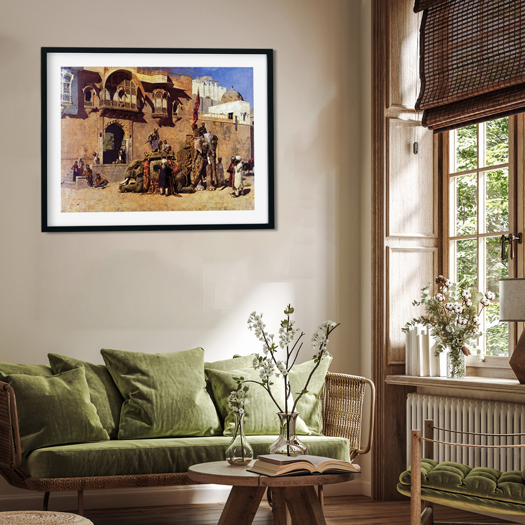 Raja of Jodhpur Painting 4 : 3 Horizontal Premium Wall Art Canvas by MeriDeewar