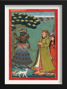 Raja Sidh Sen’s Vision of Savari Durga Painting - Meri Deewar 2 : 3 Vertical Premium Wall Art Canvas by MeriDeewar