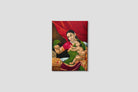 Rama and his mother with a parrot Painting - Meri Deewar 3 : 4 Vertical Premium Wall Art Canvas by MeriDeewar