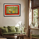 Rama and Lakshman in Forest Painting 3 : 2 Horizontal Premium Wall Art Canvas by MeriDeewar
