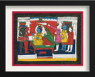 Rama-and-Sita-enthroned-with-Hanuman,-Laksmana-and-others Painting - Meri Deewar 4 : 3 Horizontal Premium Wall Art Canvas by MeriDeewar