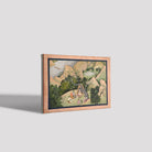Rama Sita and Lakshmana at the Hermitage of Bharadvaja Painting - Meri Deewar 3 : 2 Horizontal Premium Wall Art Canvas by MeriDeewar