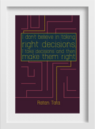 Ratan tata Art Painting - Meri Deewar 2 : 3 Vertical Premium Wall Art Canvas by MeriDeewar