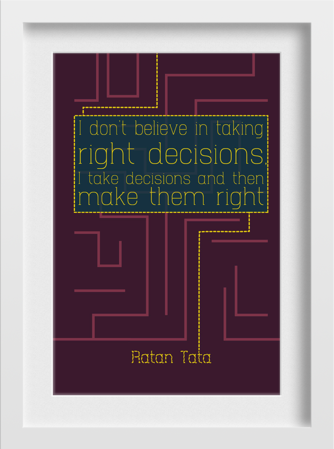 Ratan tata Art Painting - Meri Deewar 2 : 3 Vertical Premium Wall Art Canvas by MeriDeewar
