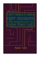 Ratan tata Poster- Meri Deewar Poster A3 / Poster Premium Wall Art Canvas by MeriDeewar