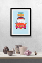 Ready to Hit the Road Painting - Meri Deewar 2 : 3 Vertical Premium Wall Art Canvas by MeriDeewar