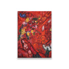Red couple Painting - Meri Deewar 4 X 5.5 Vertical Premium Wall Art Canvas by MeriDeewar
