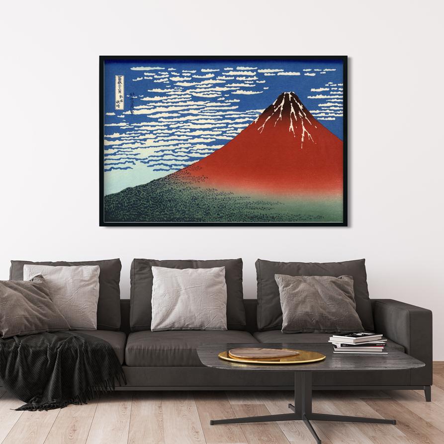 red fuji Painting - Meri Deewar 3 : 2 Horizontal Premium Wall Art Canvas by MeriDeewar
