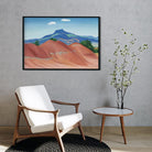 Red Hills Painting - Meri Deewar 3 : 2 Horizontal Premium Wall Art Canvas by MeriDeewar