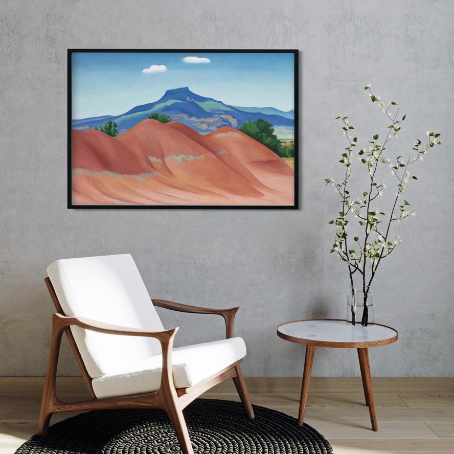 Red Hills Painting - Meri Deewar 3 : 2 Horizontal Premium Wall Art Canvas by MeriDeewar
