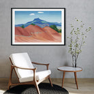 Red Hills Painting - Meri Deewar 3 : 2 Horizontal Premium Wall Art Canvas by MeriDeewar