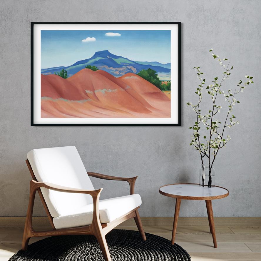 Red Hills Painting - Meri Deewar 3 : 2 Horizontal Premium Wall Art Canvas by MeriDeewar