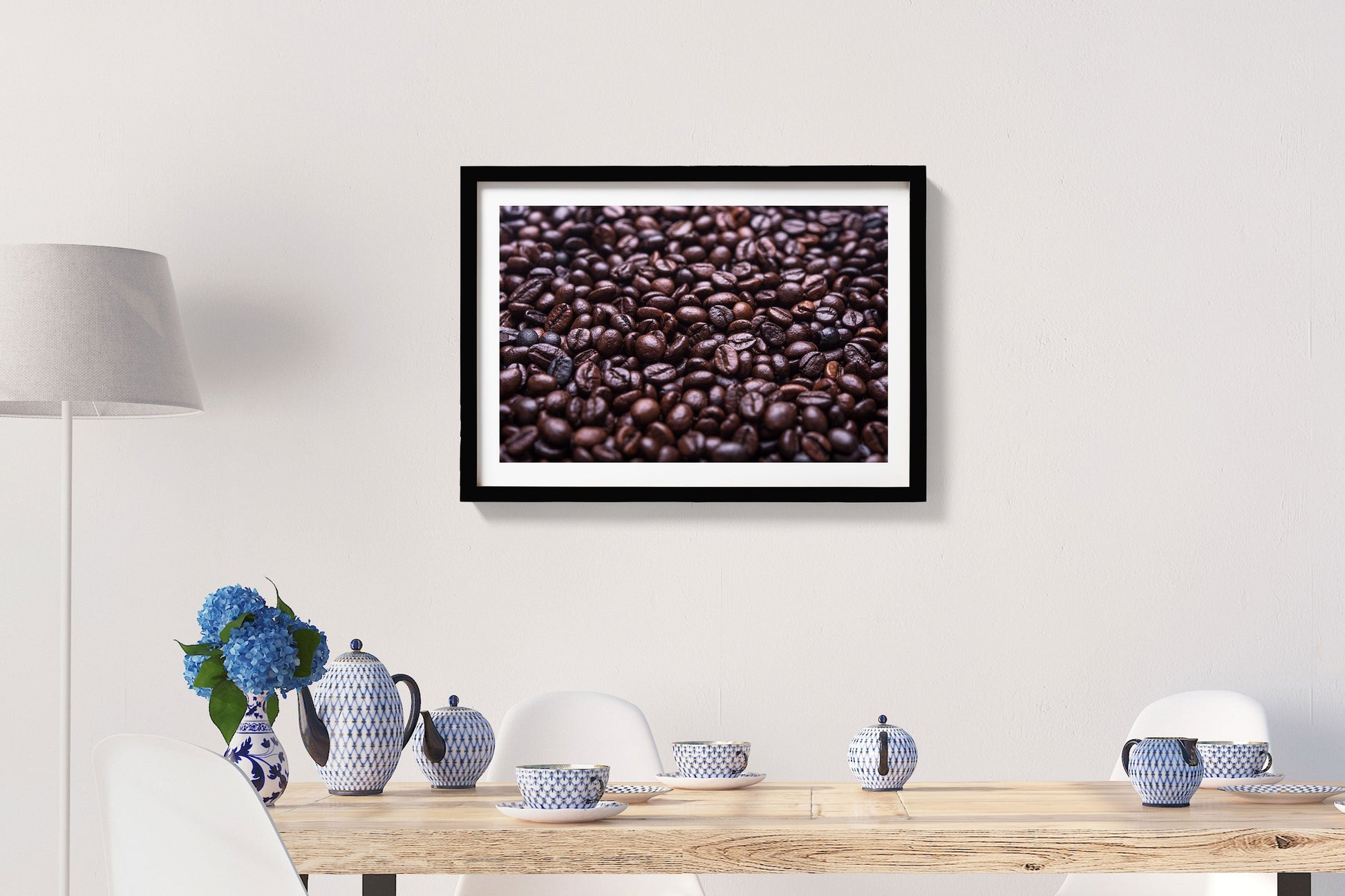 Refreshing Coffee Beans Painting - Meri Deewar 3 : 2 Horizontal Premium Wall Art Canvas by MeriDeewar