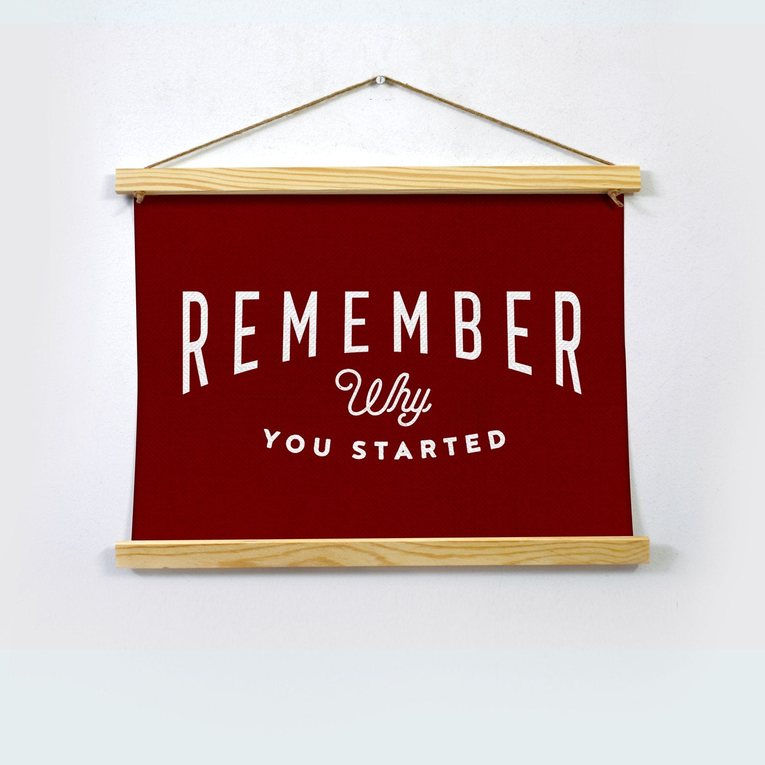Remember Poster Hanging Canvas Hanging Canvas Premium Wall Art Canvas by MeriDeewar