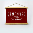Remember Poster Hanging Canvas Hanging Canvas Premium Wall Art Canvas by MeriDeewar