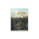 Rendezvous in the Forest painting - Meri Deewar 4 :5 Vertical Premium Wall Art Canvas by MeriDeewar