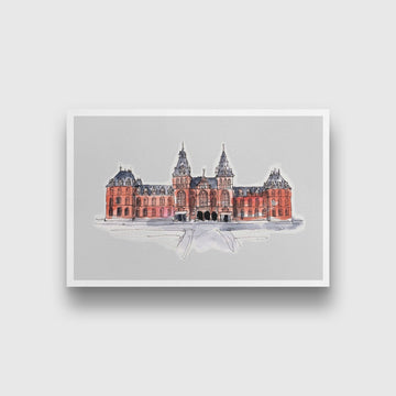 Rijks Museum Illustration Painting  - Meri Deewar 3 : 2 Horizontal Premium Wall Art Canvas by MeriDeewar