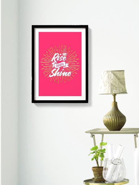 Rise and Shine Poster- Meri Deewar Poster A3 / Poster Premium Wall Art Canvas by MeriDeewar