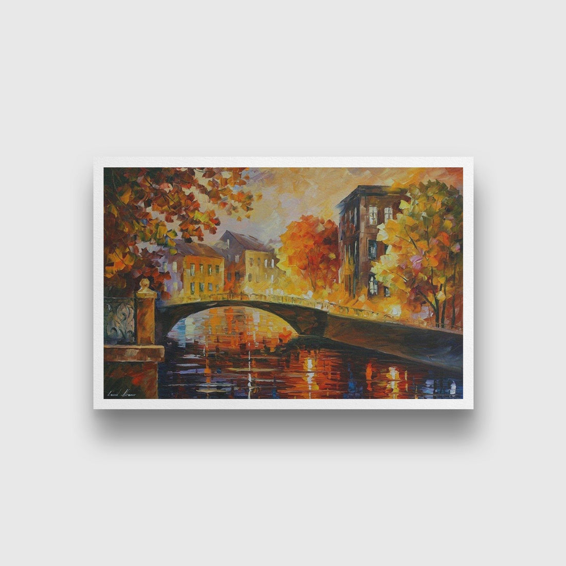 River of memories leonid afremov Painting - Meri Deewar 3 : 2 Horizontal Premium Wall Art Canvas by MeriDeewar