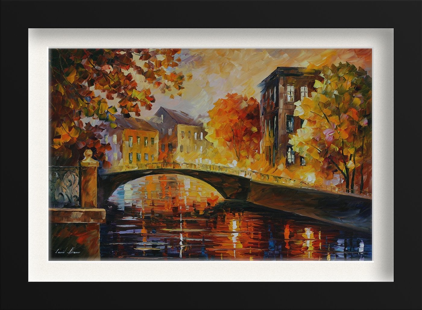 River of memories leonid afremov Painting - Meri Deewar 3 : 2 Horizontal Premium Wall Art Canvas by MeriDeewar
