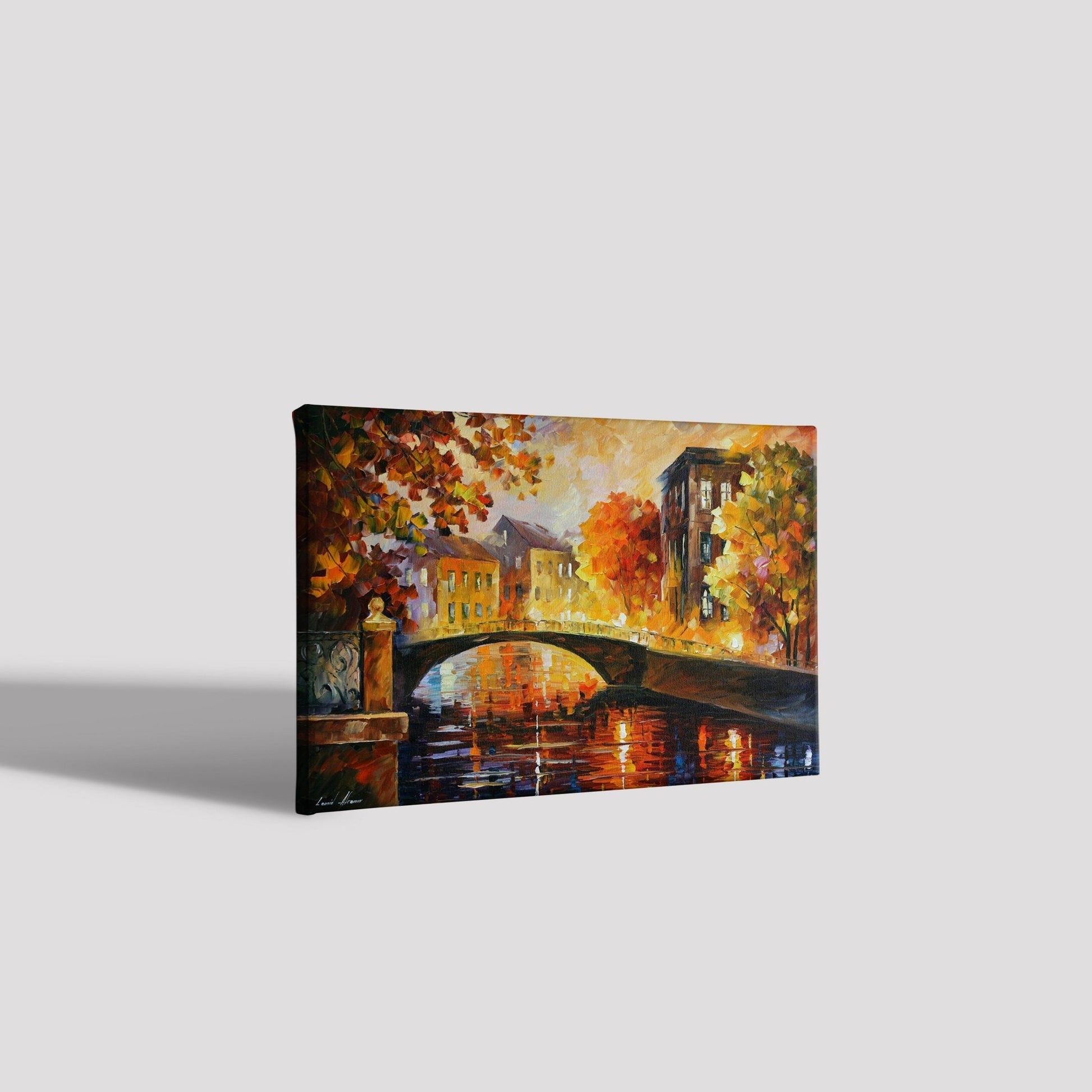 River of memories leonid afremov Painting - Meri Deewar 3 : 2 Horizontal Premium Wall Art Canvas by MeriDeewar