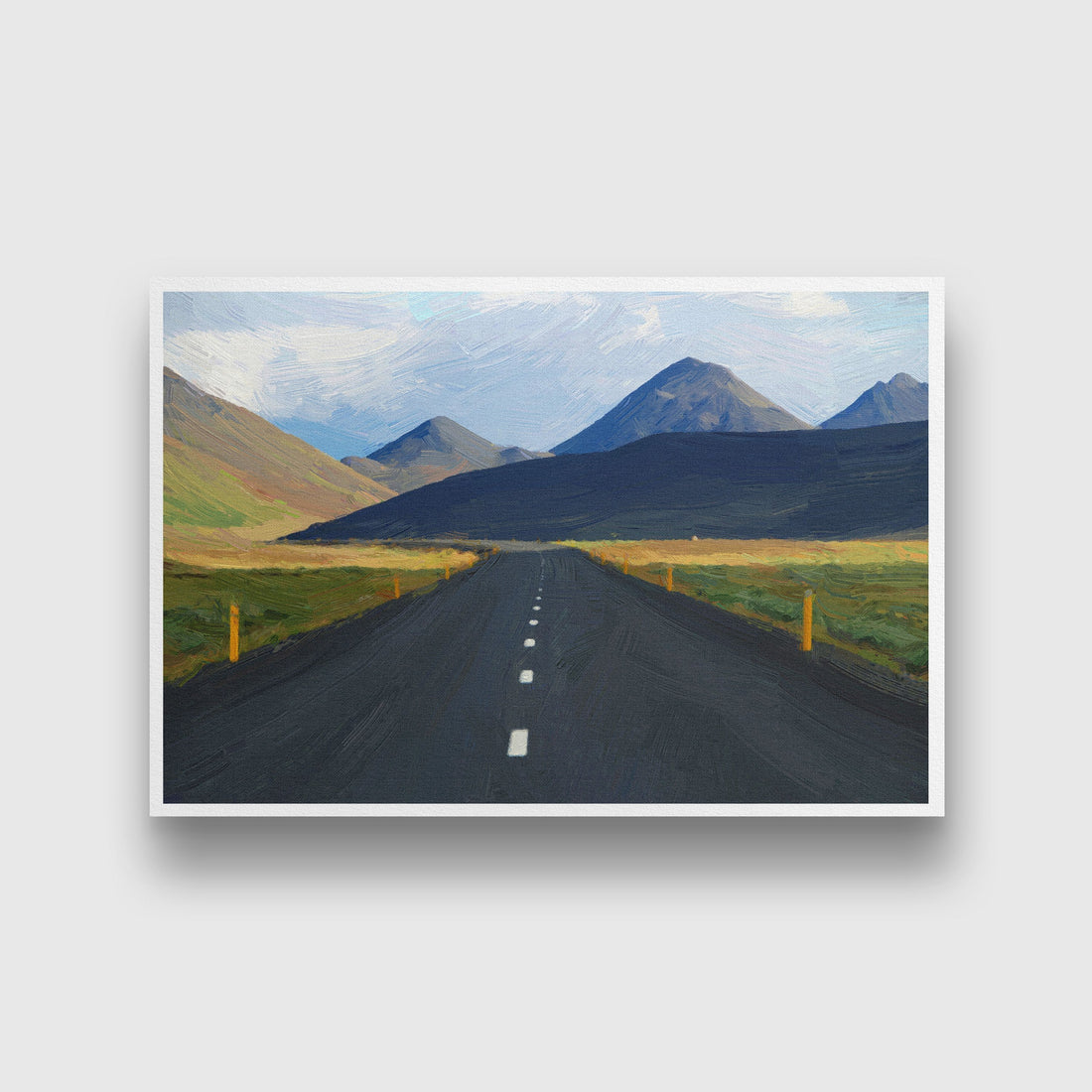 Road Trip Painting - Meri Deewar 3 : 2 Horizontal Premium Wall Art Canvas by MeriDeewar