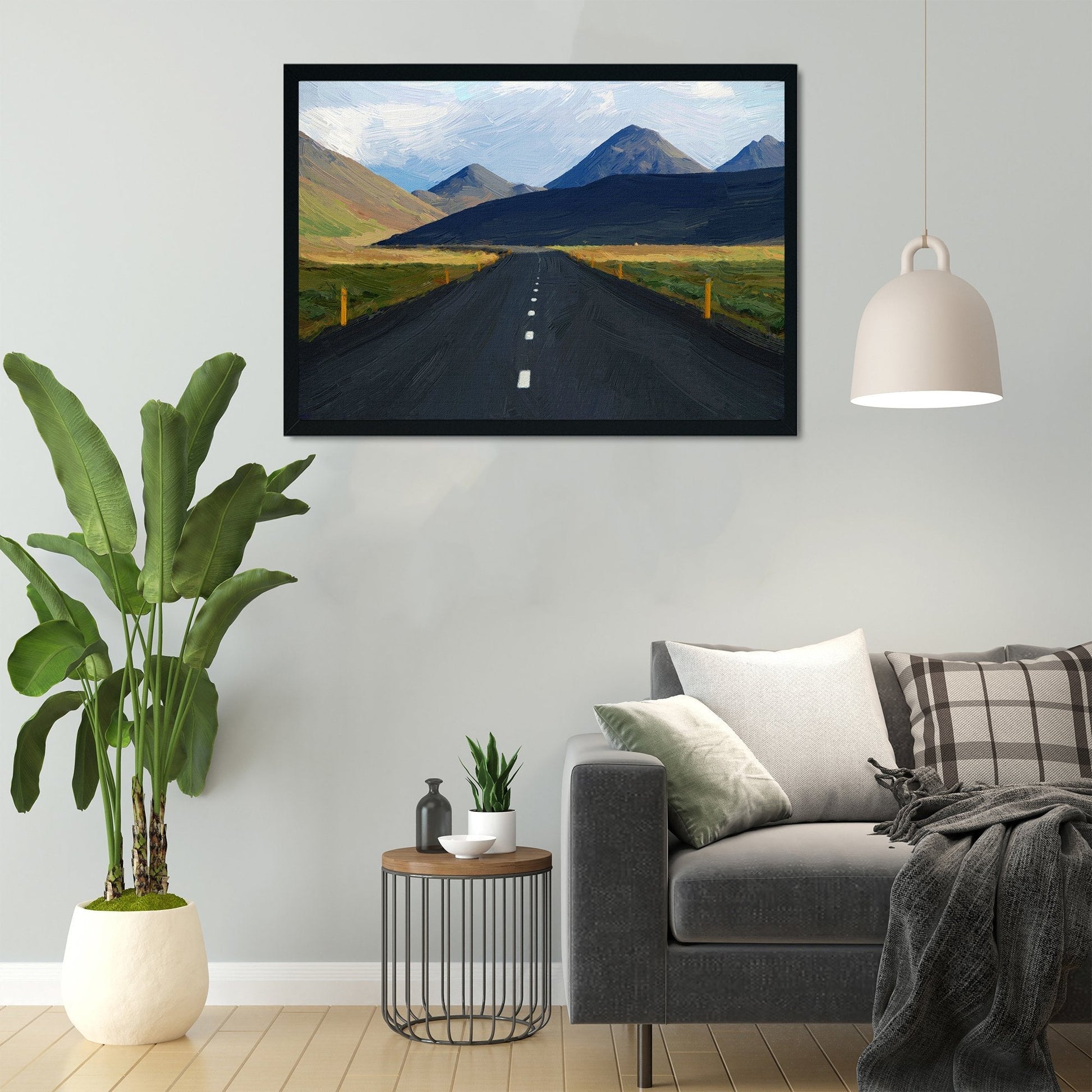 Road Trip Painting - Meri Deewar 3 : 2 Horizontal Premium Wall Art Canvas by MeriDeewar