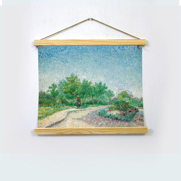 Rose Bush Painting By Van Gogh Hanging Canvas Painting - Meri Deewar Hanging Canvas Premium Wall Art Canvas by MeriDeewar