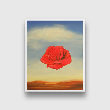 Rose Meditative Painting - Meri Deewar 4 :5 Vertical Premium Wall Art Canvas by MeriDeewar