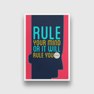 Rule your mind Art Painting - Meri Deewar 2 : 3 Vertical Premium Wall Art Canvas by MeriDeewar