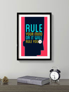 Rule your mind Poster- Meri Deewar Poster A3 / Poster Premium Wall Art Canvas by MeriDeewar