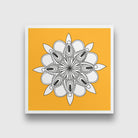 rum yoga chakra painting 1 : 1 Square Premium Wall Art Canvas by MeriDeewar