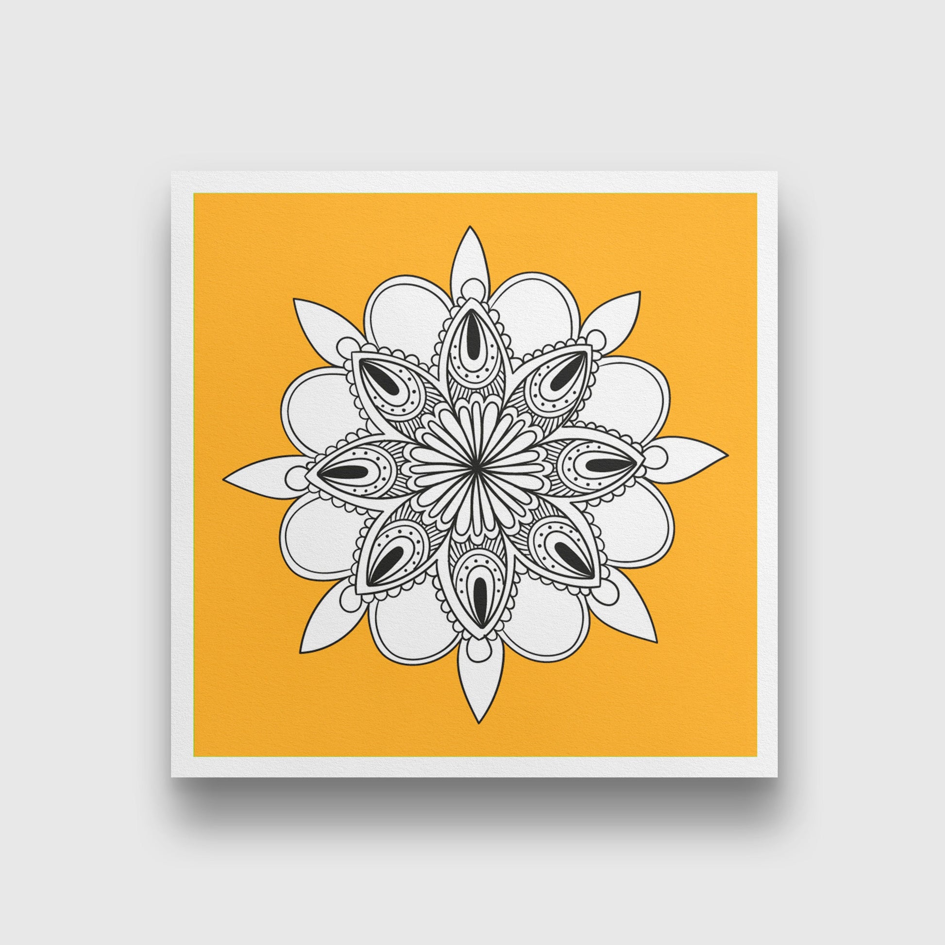 rum yoga chakra painting 1 : 1 Square Premium Wall Art Canvas by MeriDeewar