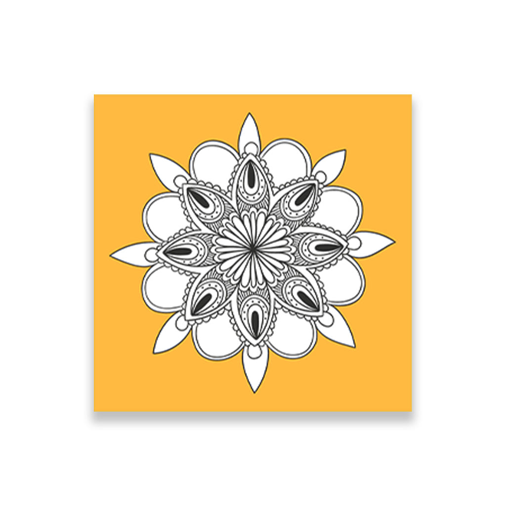 rum yoga chakra painting 1 : 1 Square Premium Wall Art Canvas by MeriDeewar